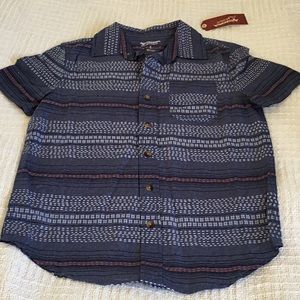NWT Boys size S-8 short-sleeve button-up shirt